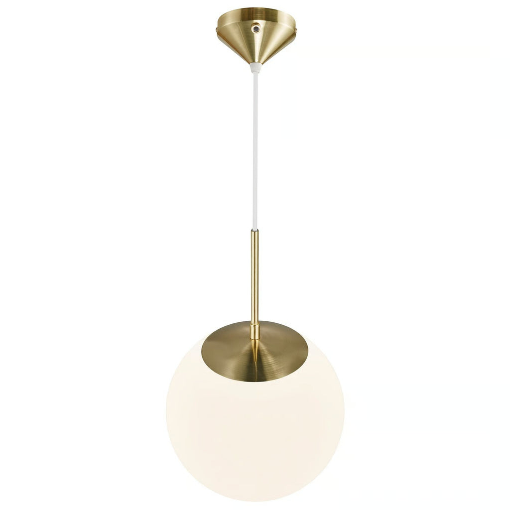 Suspension GRANT 25 verre et métal laiton IP20 E27 - Nordlux, Intérieur