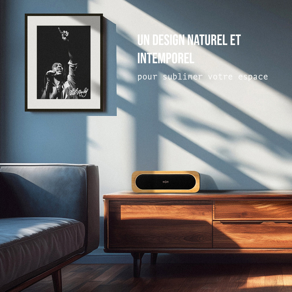 House of Marley Get Together 3 Enceinte Bluetooth portable compatible iPhone iPad Samsung & autres - Noir