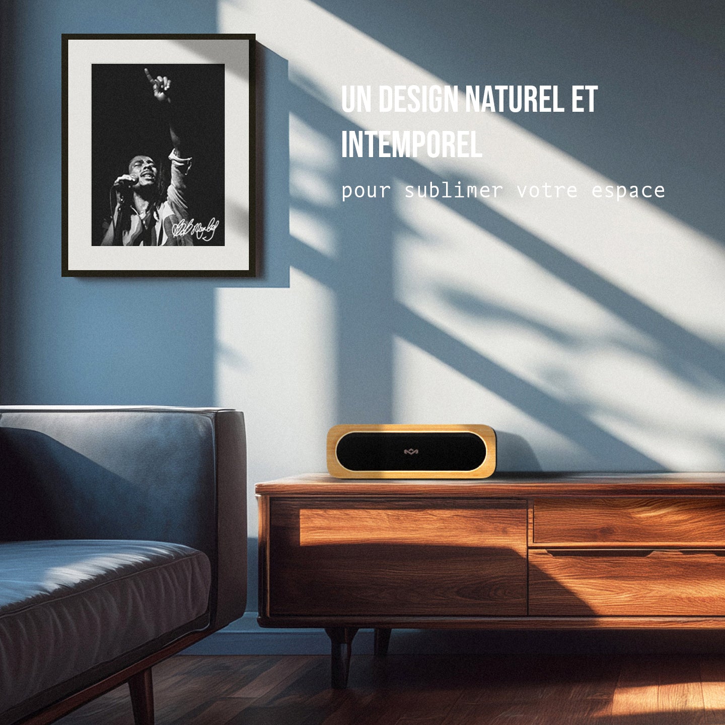 House of Marley Get Together 3 Enceinte Bluetooth portable compatible iPhone iPad Samsung & autres - Noir