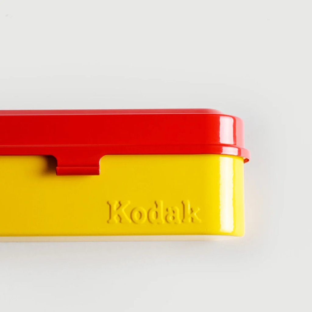 Kodak Boîte de rangement en métal pour film Kodak 135 mm Rouge