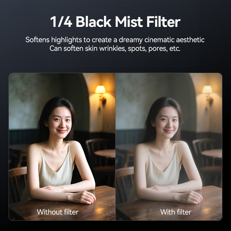 ochama×J.ZAO Kit de Filtres Pocket 3 - Filtres Magnétiques à Clipser (Black Mist/ND/CPL/UV) Compatibles avec Caméras DJI Osmo