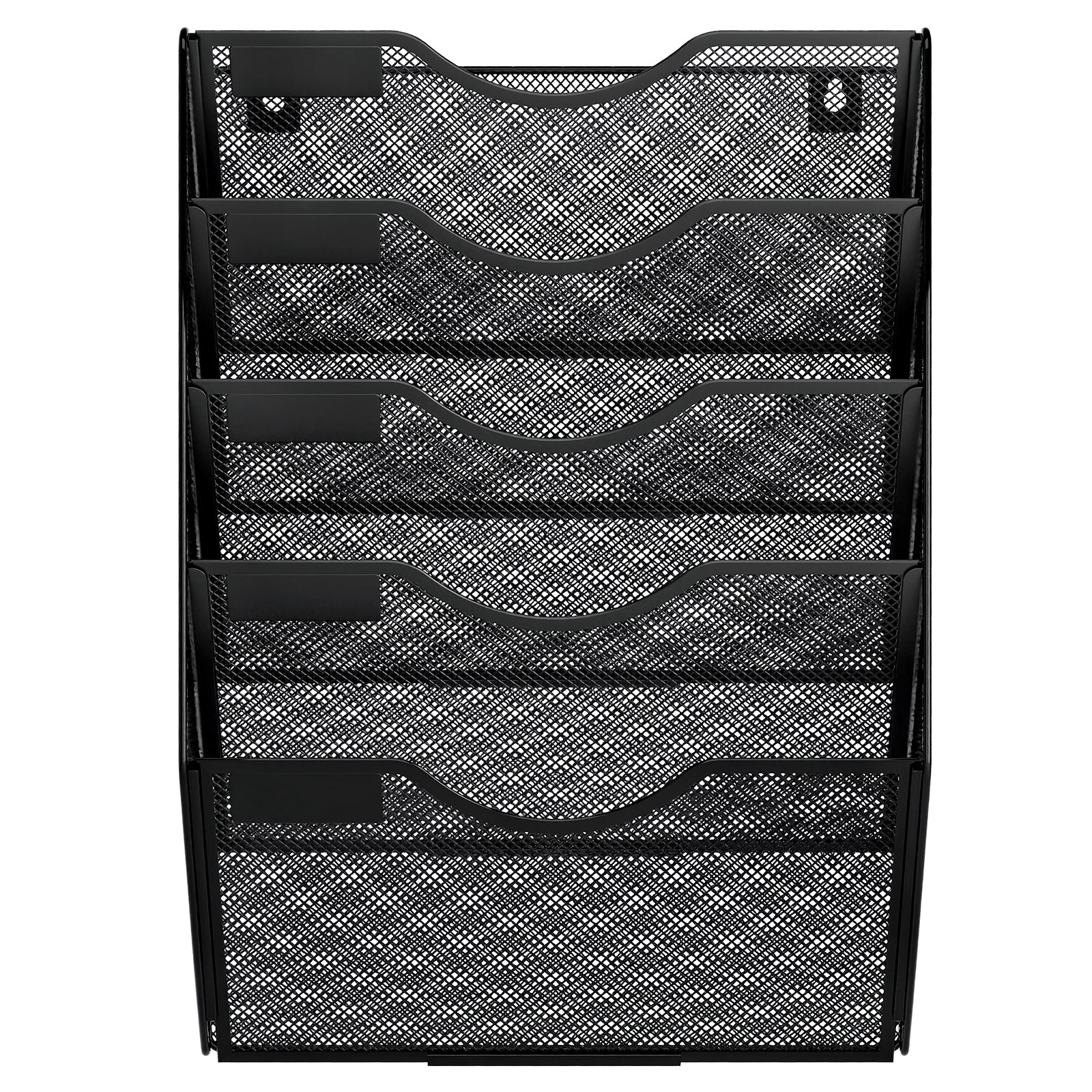 Senhoglb Porte-documents mural assemblé en maille A4 à 5 niveaux - Noir, Promotion du Nouvel An, Meilleures idées cadeaux