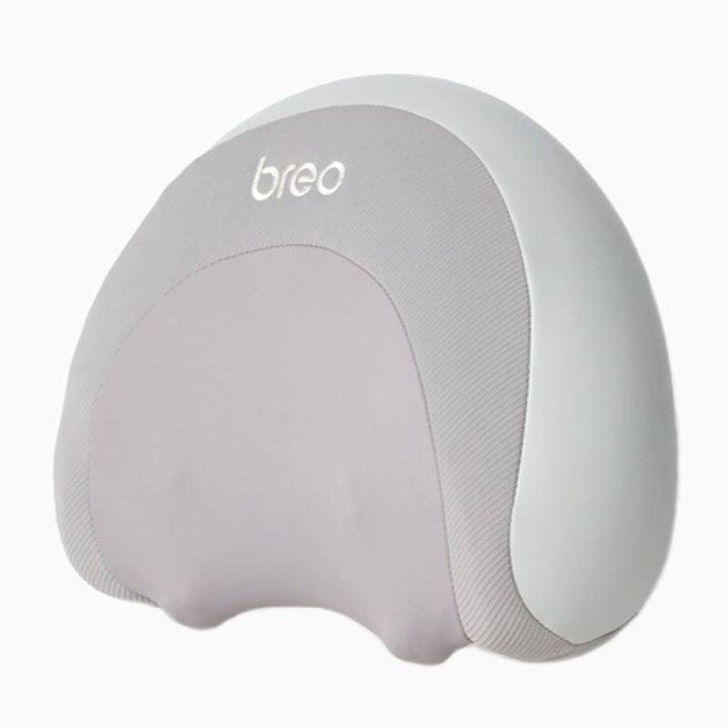 breo P2 Coussin de massage pour nuque et taille, Appareil de massage shiatsu chauffant avec 3 modes, Design ondulé ergonomique pour soutien des épaules et des cervicales