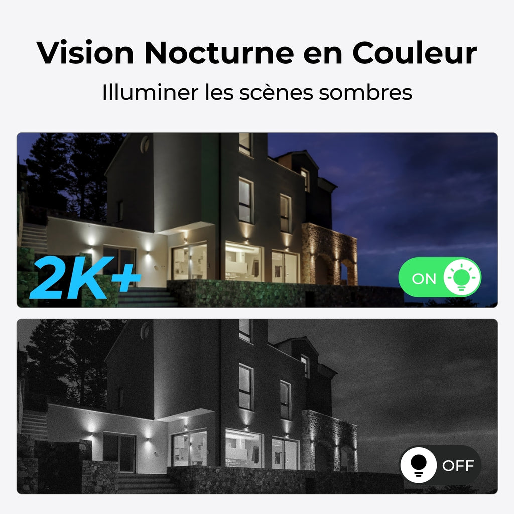 REOLINK G430 – Caméra de surveillance 4MP Pan-Tilt 4G LTE – Blanche – Avec panneau solaire