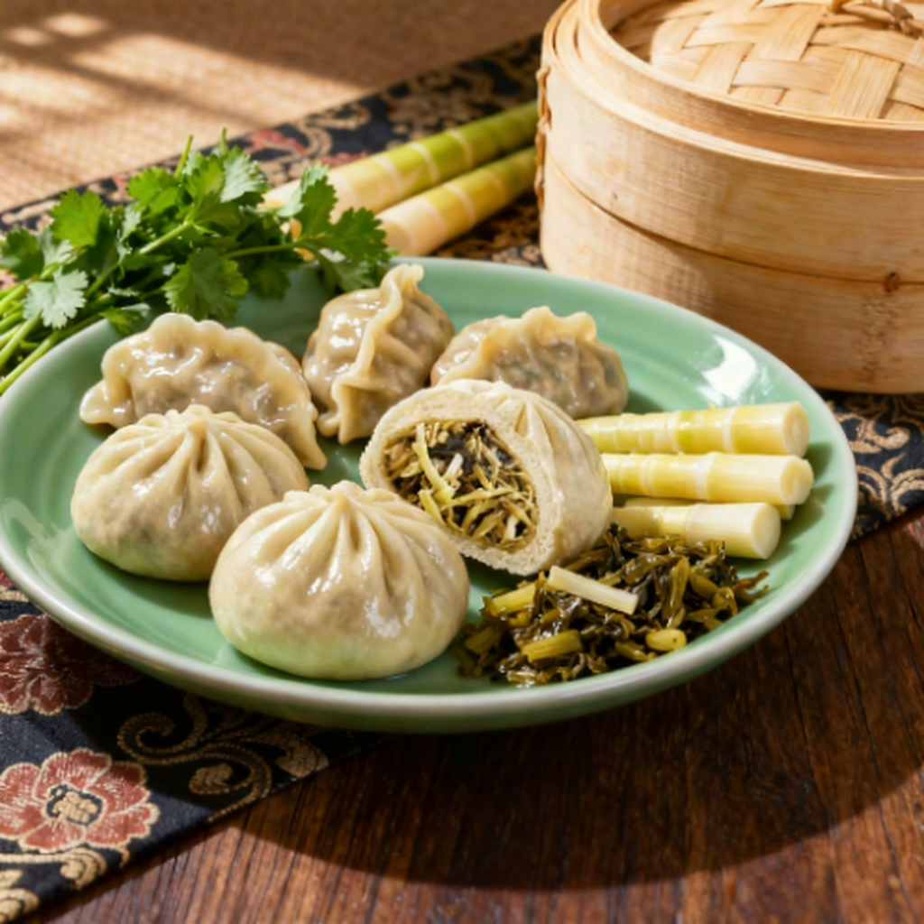 FRESHASIA Bao à la moutarde et pousses de bambou salées et hachées - 480 g