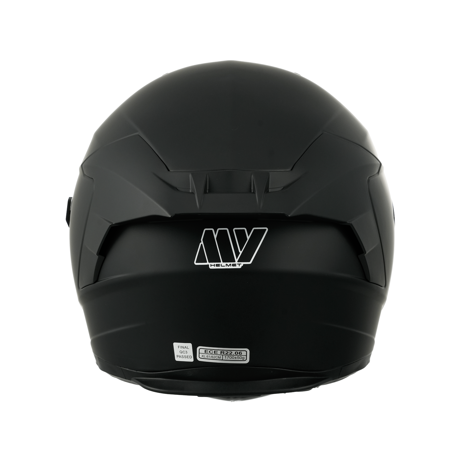 MY-936 Casque de moto intégral, avec visière solaire, certifié ECE 22.06, unisexe pour hommes et femmes, noir mat, taille XL