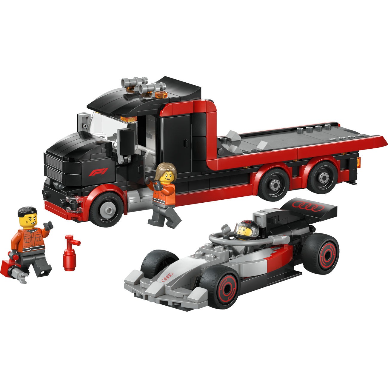 LEGO CITY 60493 Camion de présentation F1® avec voiture de course Audi F1®