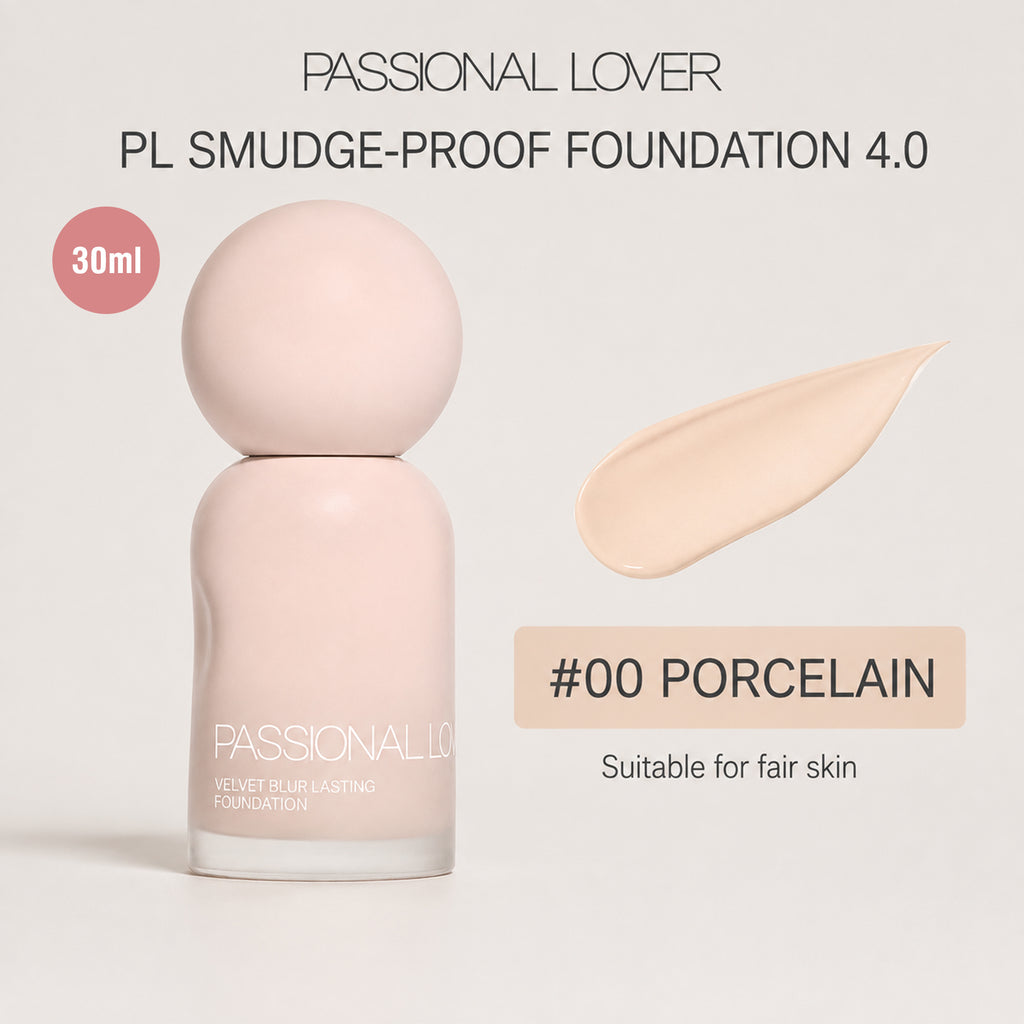 Passional Lover Fond de Teint Liquide Anti-Transfert 4.0 00 Porcelaine 30 ml