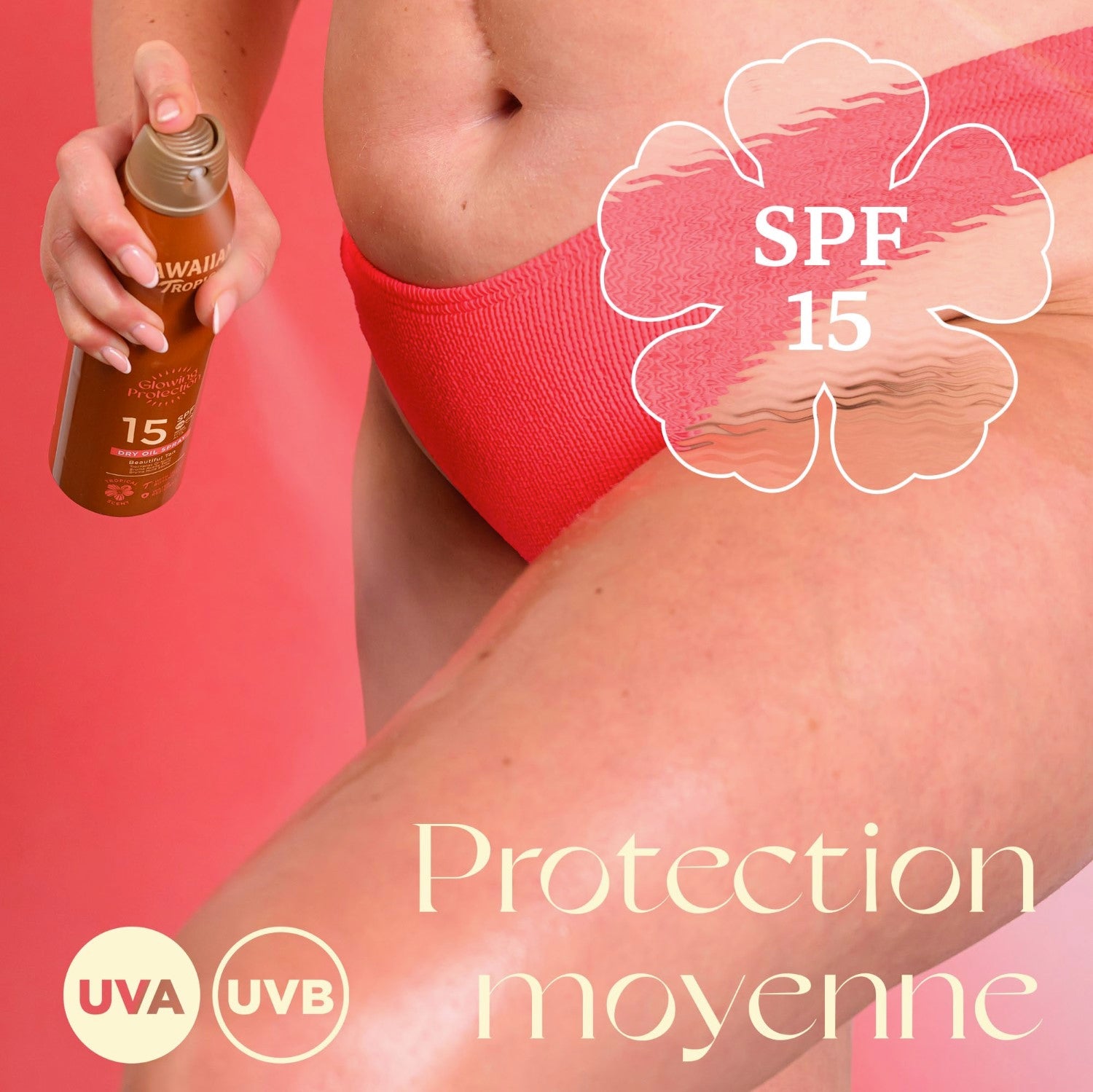HAWAIIAN TROPIC Glowing Protection Brume huile solaire SPF 15 - 200 ml