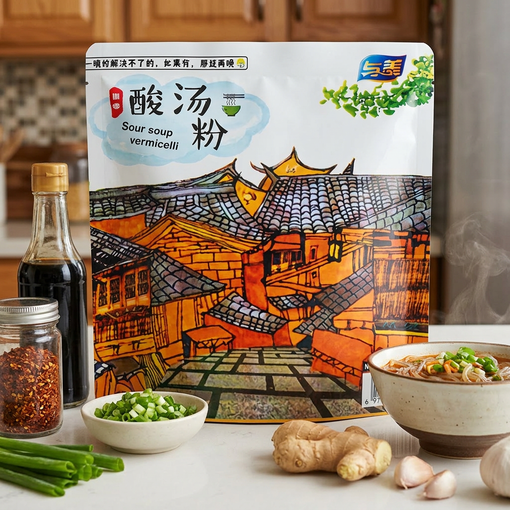 Yumei Soupe de nouilles acidulée délicieuse 265 g