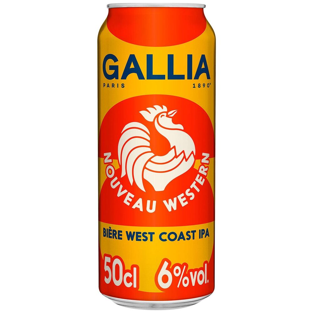 GALLIA Western bière 6 % vol., canette 50 cl