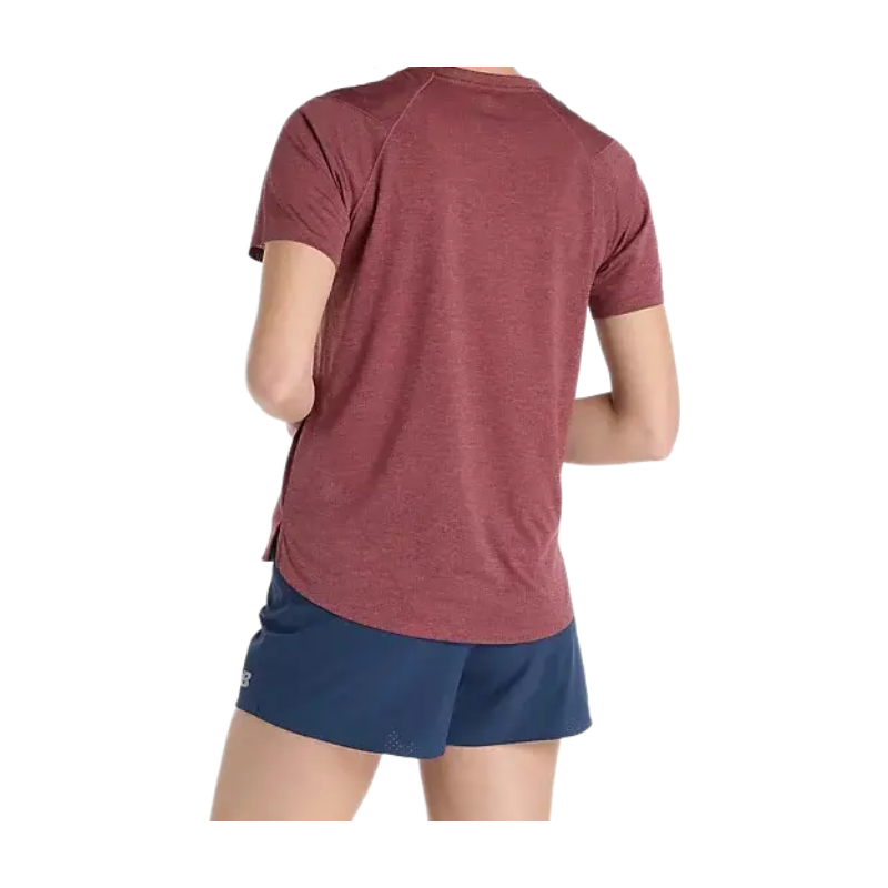 New Balance Maillot de running de sport bordeaux WMNS