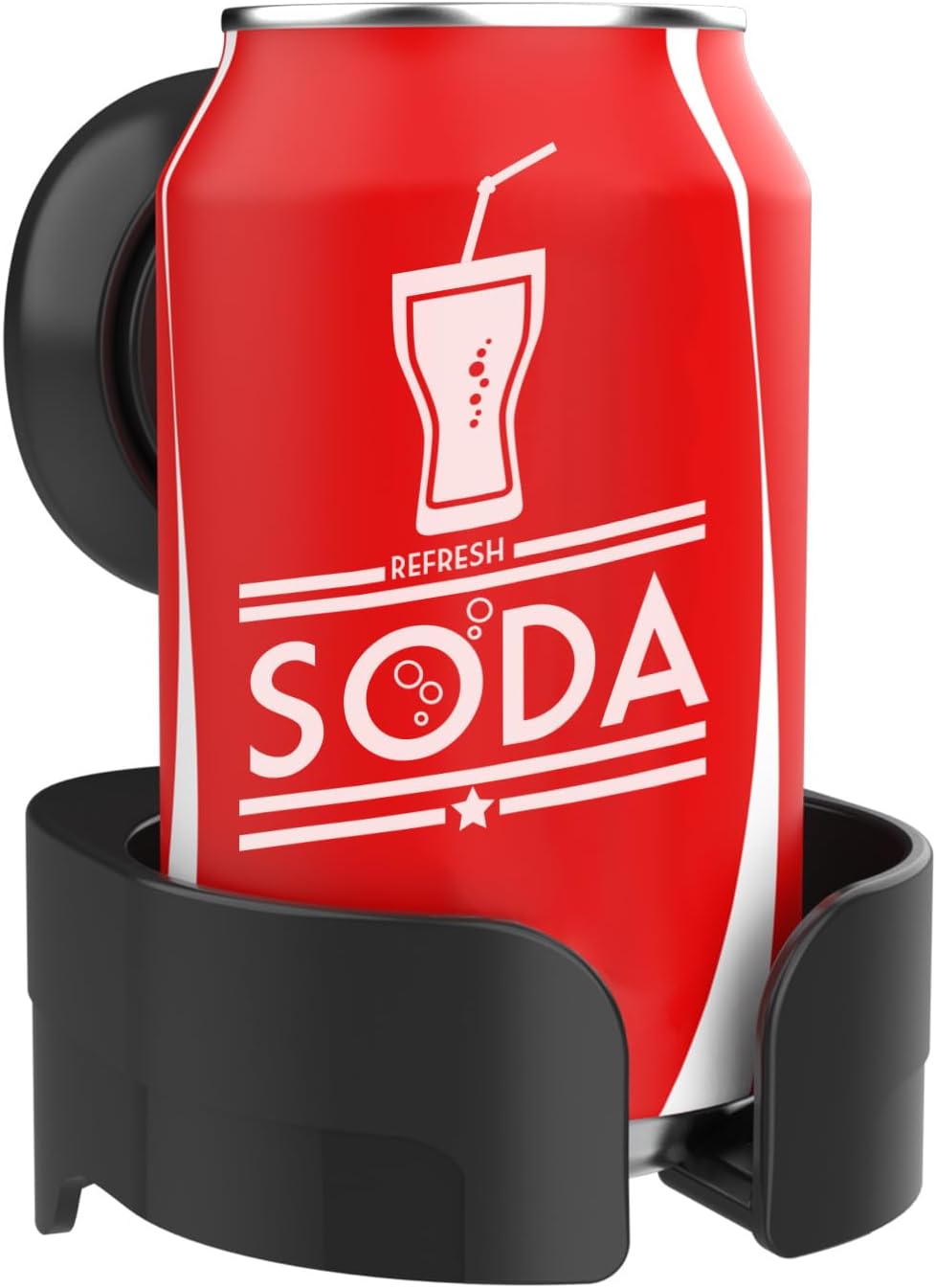 Taili Support de verre à vin à ventouse pour douche, Porte-gobelet de bain mural amovible pour bière, vin, boissons, Pour en profiter au spa, salle de bain, cuisine, etc., Noir