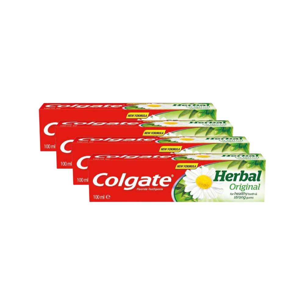 Colgate Tandpaste Herbal 100 ml - Pack of 4 (4 x 100ml = 4 tubes)
