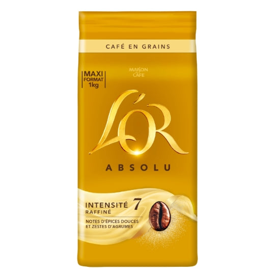 L'OR ABSOLU Café en Grains Intensité 7 1 kg