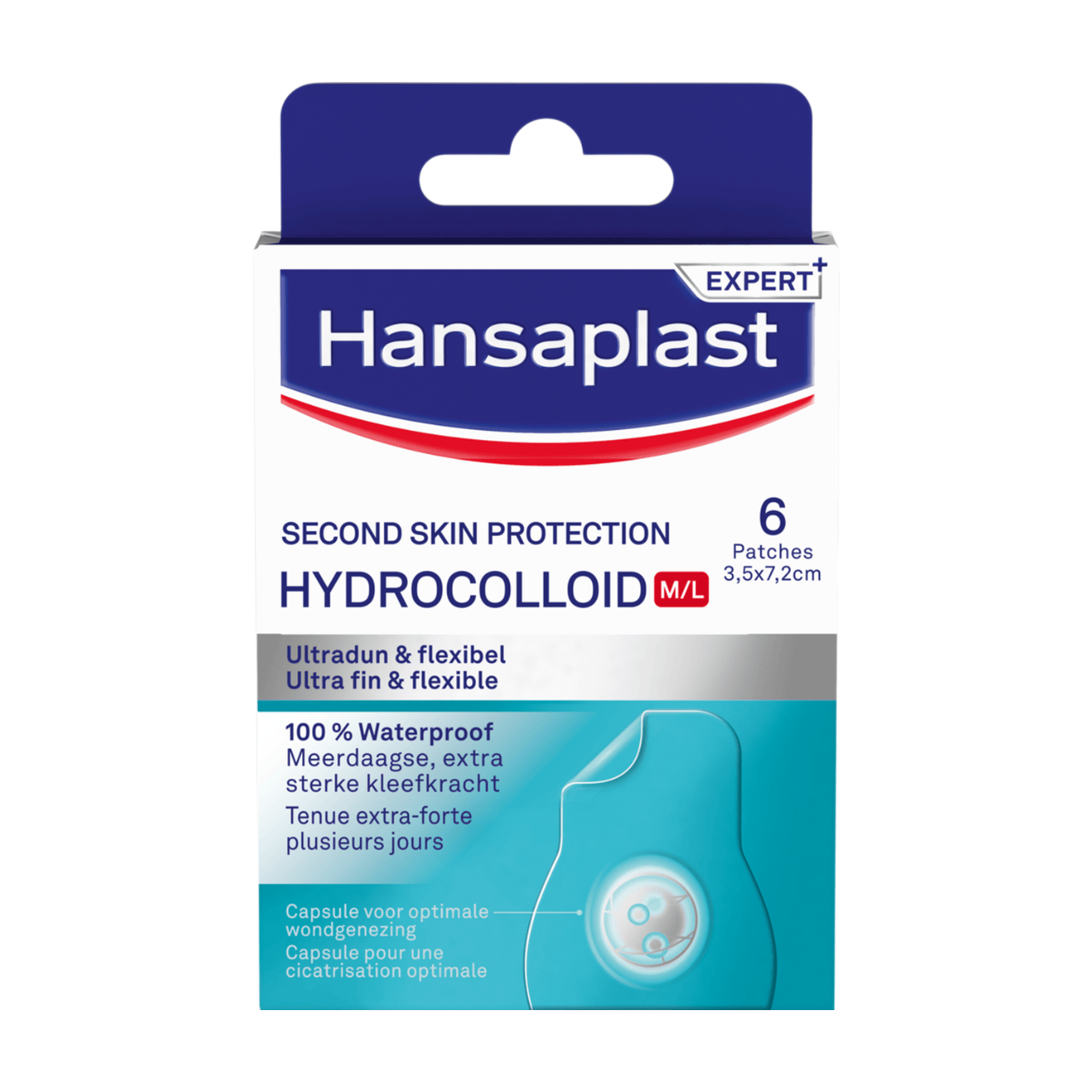 Hansaplast Pansements Plaies Second Skin Hydrocolloïdes M/L x6