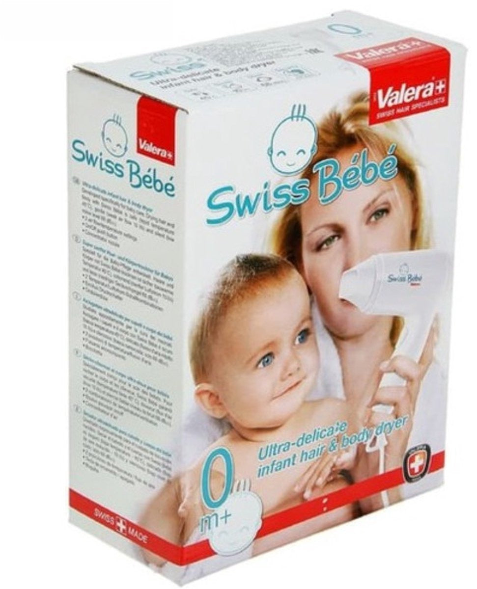 Valera Sèche-cheveux pour bébé, Fabriqué en Suisse, 500 W, Silencieux et doux