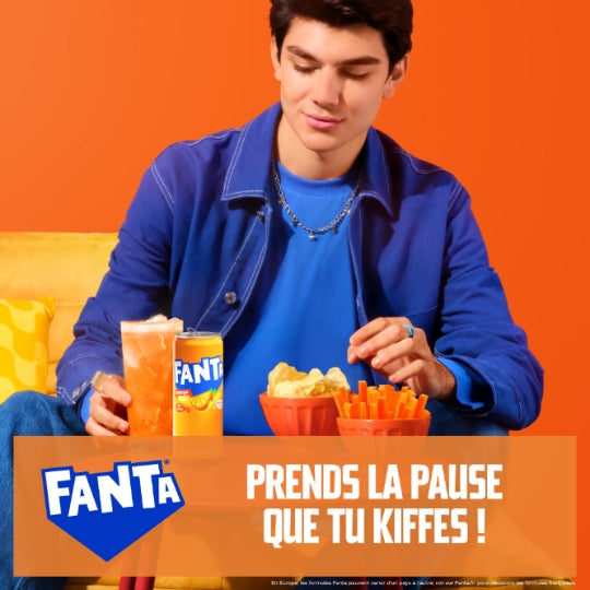 FANTA Soda saveur orange pack de 6 x 33cl