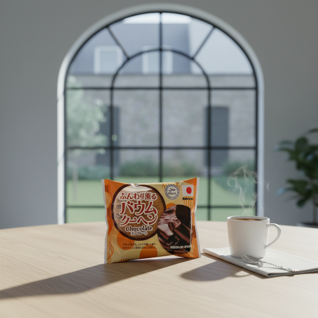 TAIYO Gâteau Baumkuchen certifié halal - Chocolat