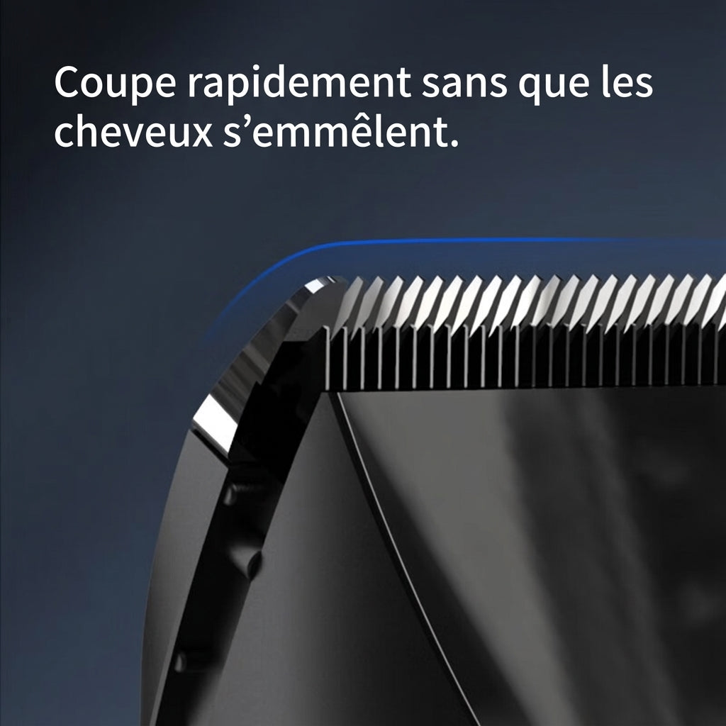 Ochama Tondeuse à cheveux électrique et pour animaux, lavable, sans fil, silencieuse, pour adultes et enfants, avec sabots de guidage et longue autonomie.