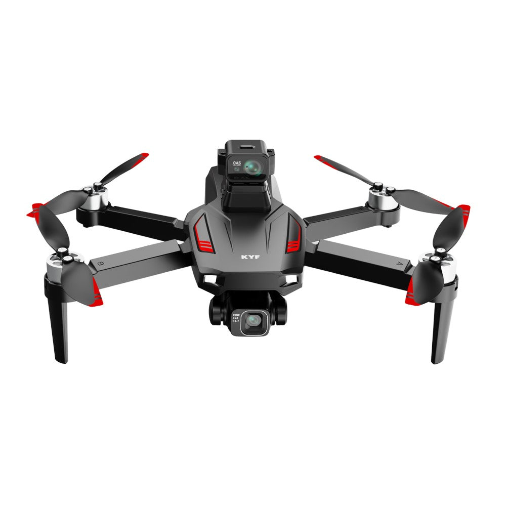 KYF Drone d’inspection 5G/4G avec télécommande écran 4,5 pouces + tapis d’atterrissage + 2 batteries + mallette de transport