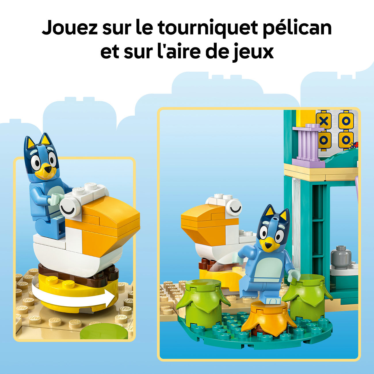 LEGO Bluey 11201 Bluey et Chloe à l’aire de jeux