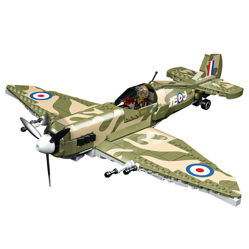 CAYI Spitfire Fighter MK9 526 Pièces Ensemble de Blocs de Construction pour Bricoleurs