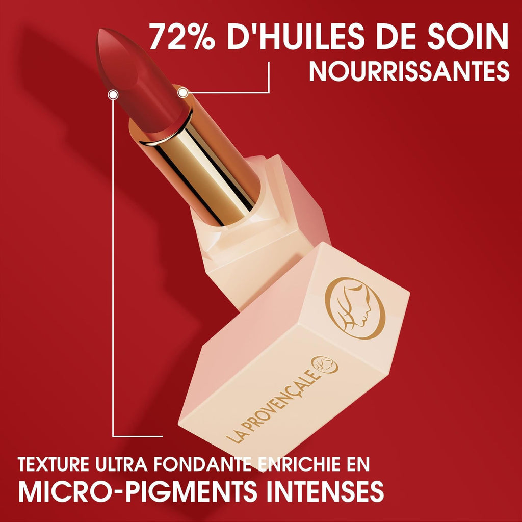 La Provençale Le Rouge Oléo Rouge à Lèvres Satin Ultra Soin 06 Rouge Fada 5g