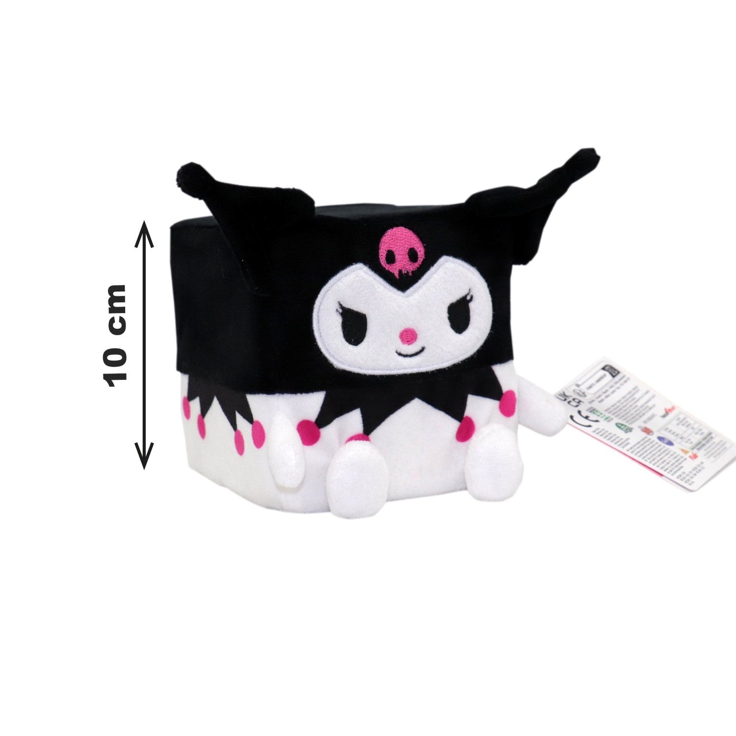 Hello Kitty and Friends Peluche Cubeez Kuromi, 10 cm³, Âge 0+, HKT202