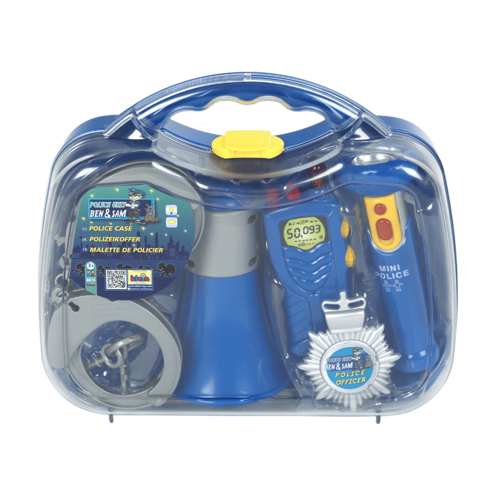 Theo Klein Mallette de Police 8803 avec Lampe, Menottes et Accessoires
