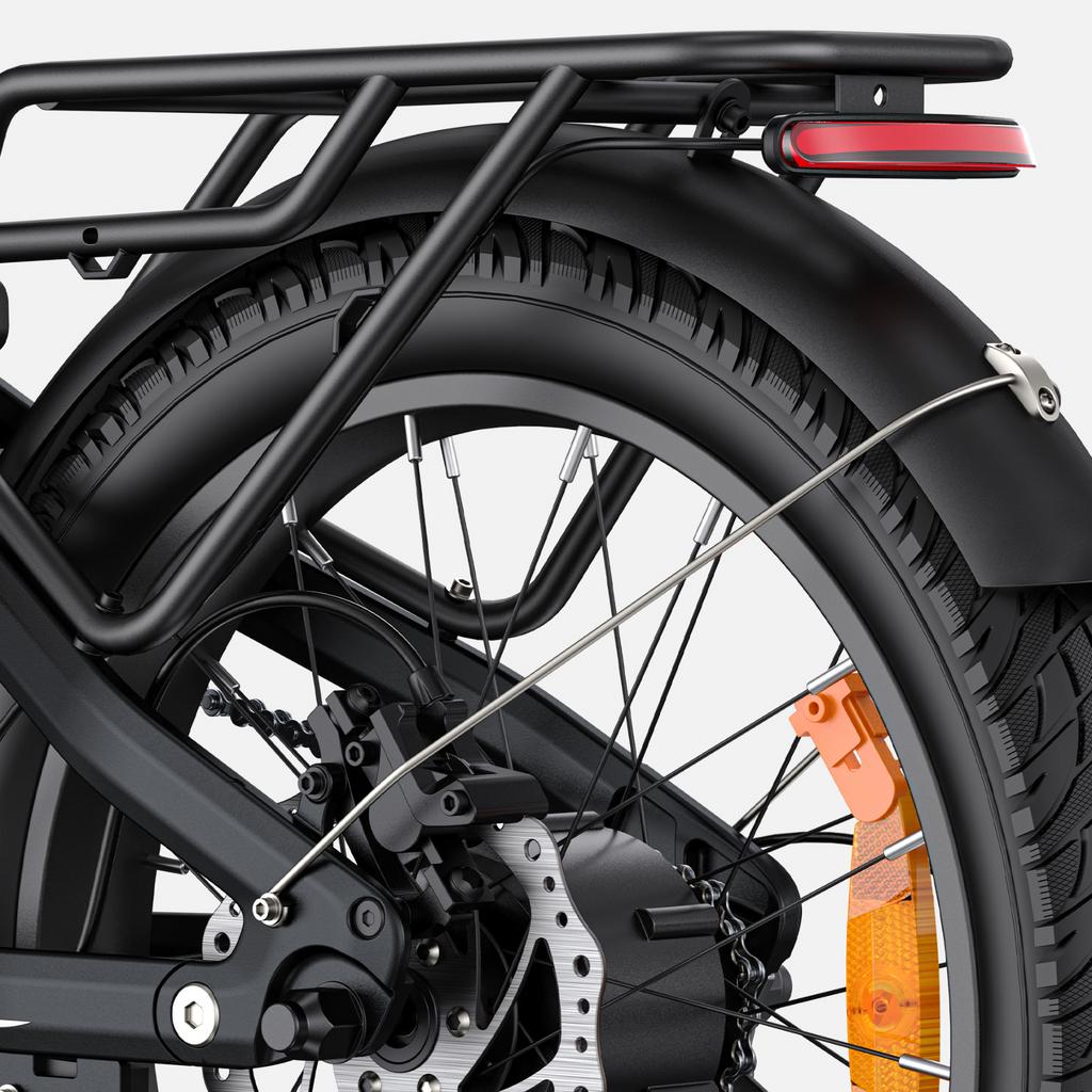 ENGWE L20 3.0 Boost Vélo électrique, Vélo électrique avec application, Batterie 48 V 13,5 Ah jusqu'à 135 km, Capteur de couple et freins hydrauliques, Pneus 20 x 3,0, Recharge en 2 h - Noir