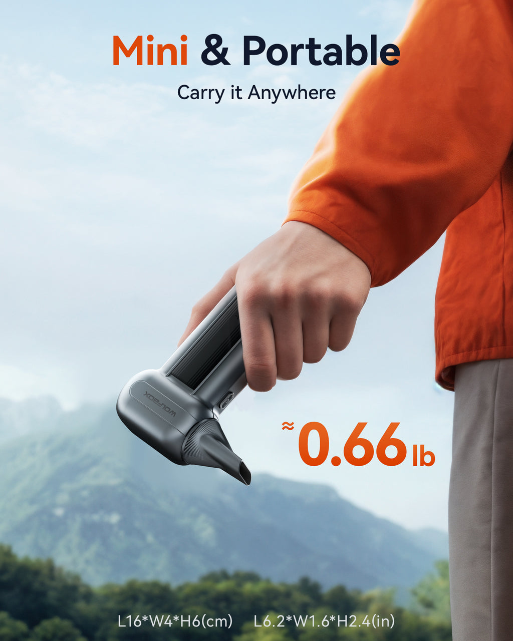 WOLFBOX MF100 Souffleur d'air électrique - 150 000 tr/min Super puissant, souffleur d'air sans fil, moteur sans balais rechargeable, souffleur durable