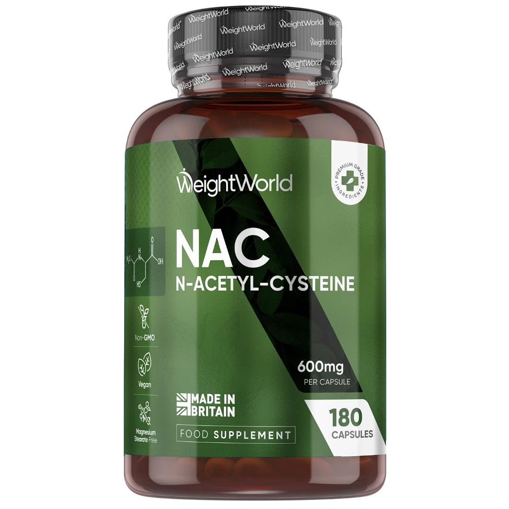 WeightWorld N-Acétyl-Cystéine (NAC) 600 mg 180 gélules
