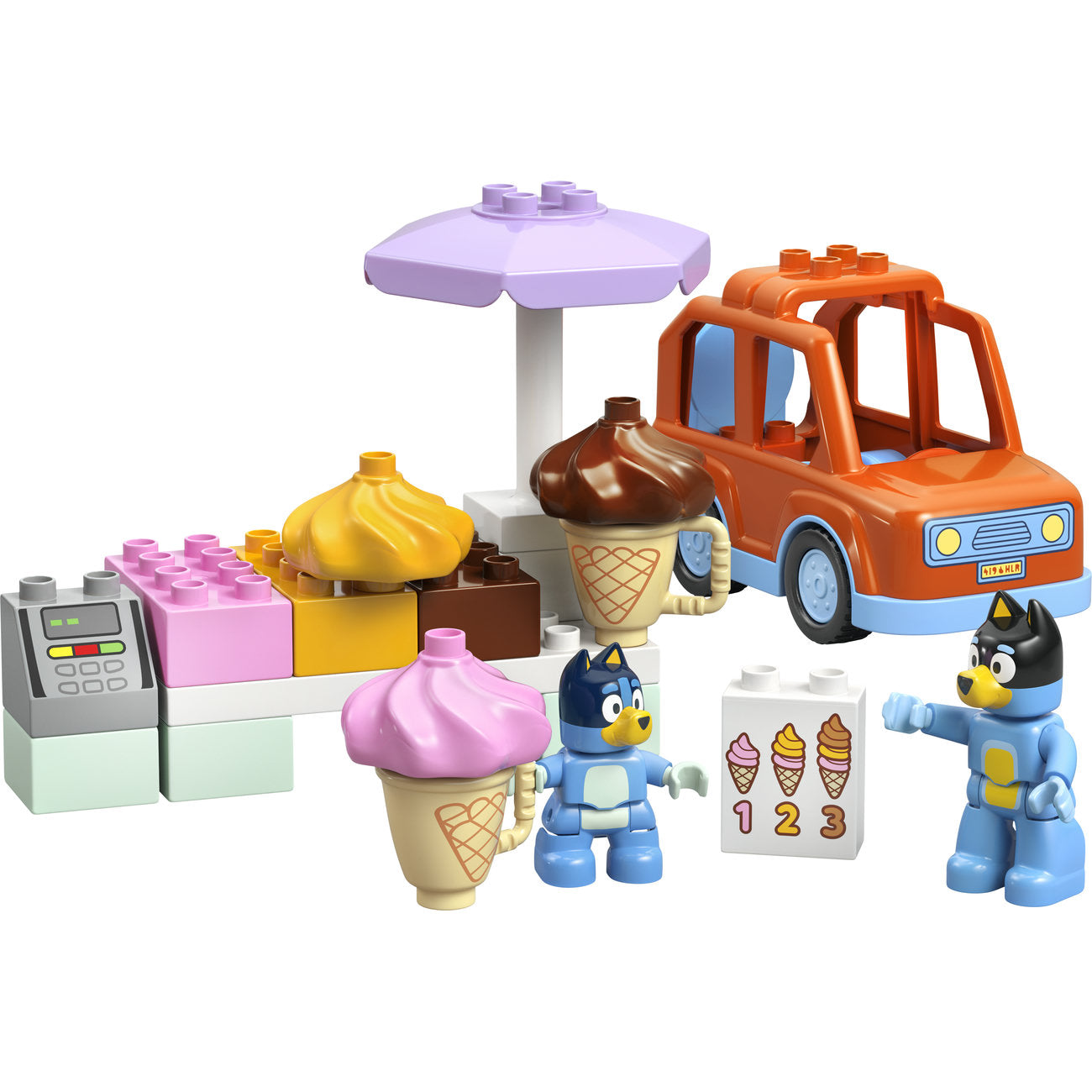 LEGO DUPLO Bluey 10458 Visite chez le marchand de glace avec Bluey