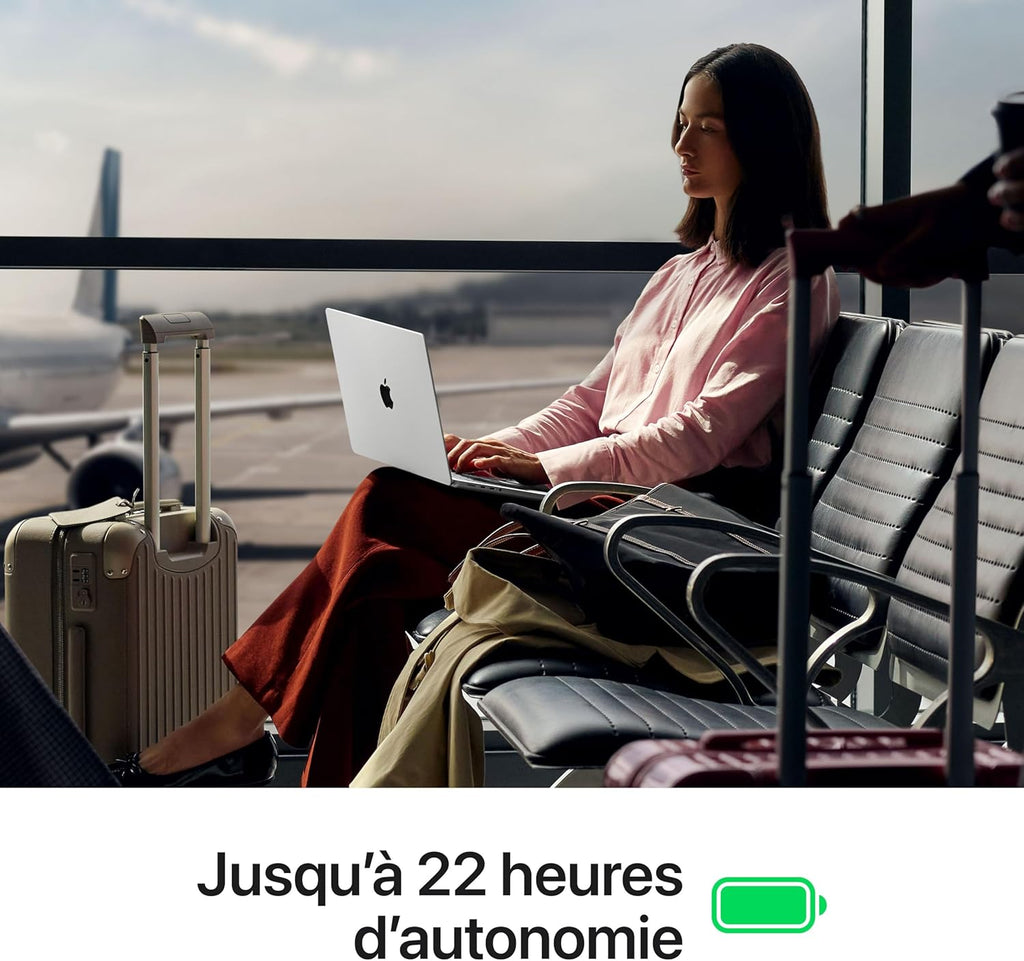 Apple MacBook Pro 14 pouces M5 Pro avec CPU 15 cœurs et GPU 16 cœurs RAM 24 Go, 1 To SSD Argent, AZERTY