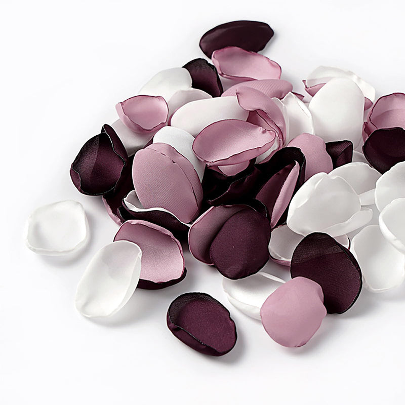 200 pièces 1,5 in / 3,8 cm pétales de fleurs artificielles pétales de fleurs de rose en soie pour la Saint-Valentin, pétales de fleurs à jeter lors d'un mariage, mariée