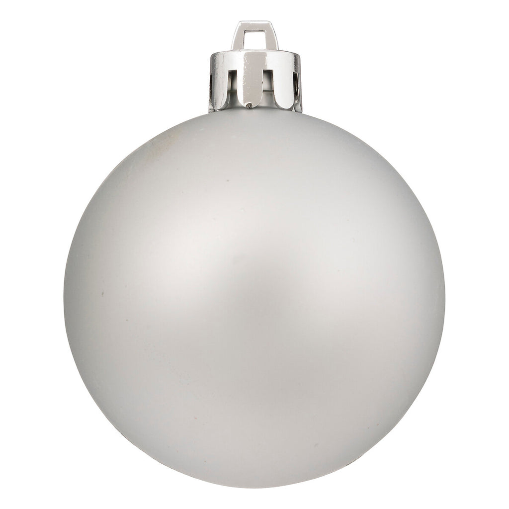 Atmosphera Lot de 18 boules de Noël argent
