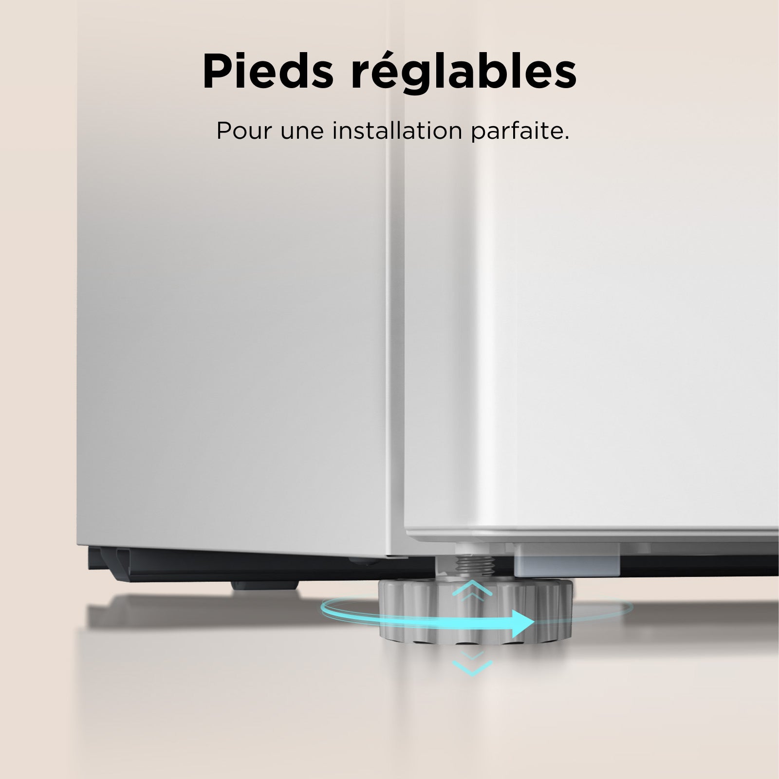 TCL RF60DWE0FR Mini réfrigérateur 45 L – Réfrigérateur de table compact pour boissons, en-cas & rafraîchissements, pieds réglables, étagère en verre trempé