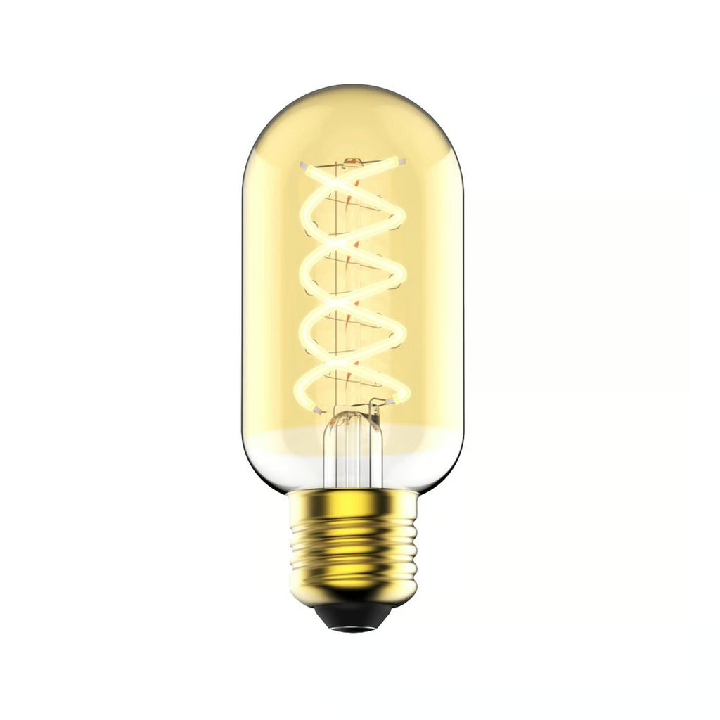 Ampoule DECO - E27 T45 Spiral Dimmable, verre ambré - blanc chaud 2200K 400 l. - Nordlux