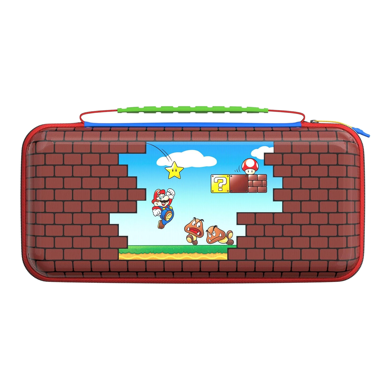 Turtle Beach Playtrek Étui de Transport pour Switch et Switch 2 - Édition Mario Bricks - Design Lenticulaire - sous Licence Officielle Nintendo
