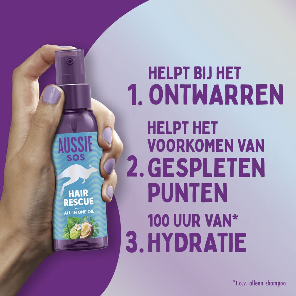 AUSSIE SOS Hair Rescue Huile capillaire tout-en-un - 100 ml