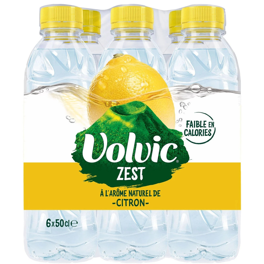 VOLVIC Zest eau aromatisée citron pack 6x50cl