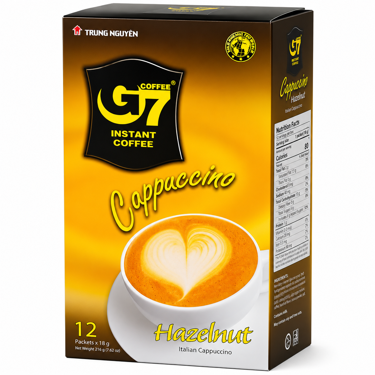Trung Nguyen G7 Café instantané cappuccino noisette - 18 g