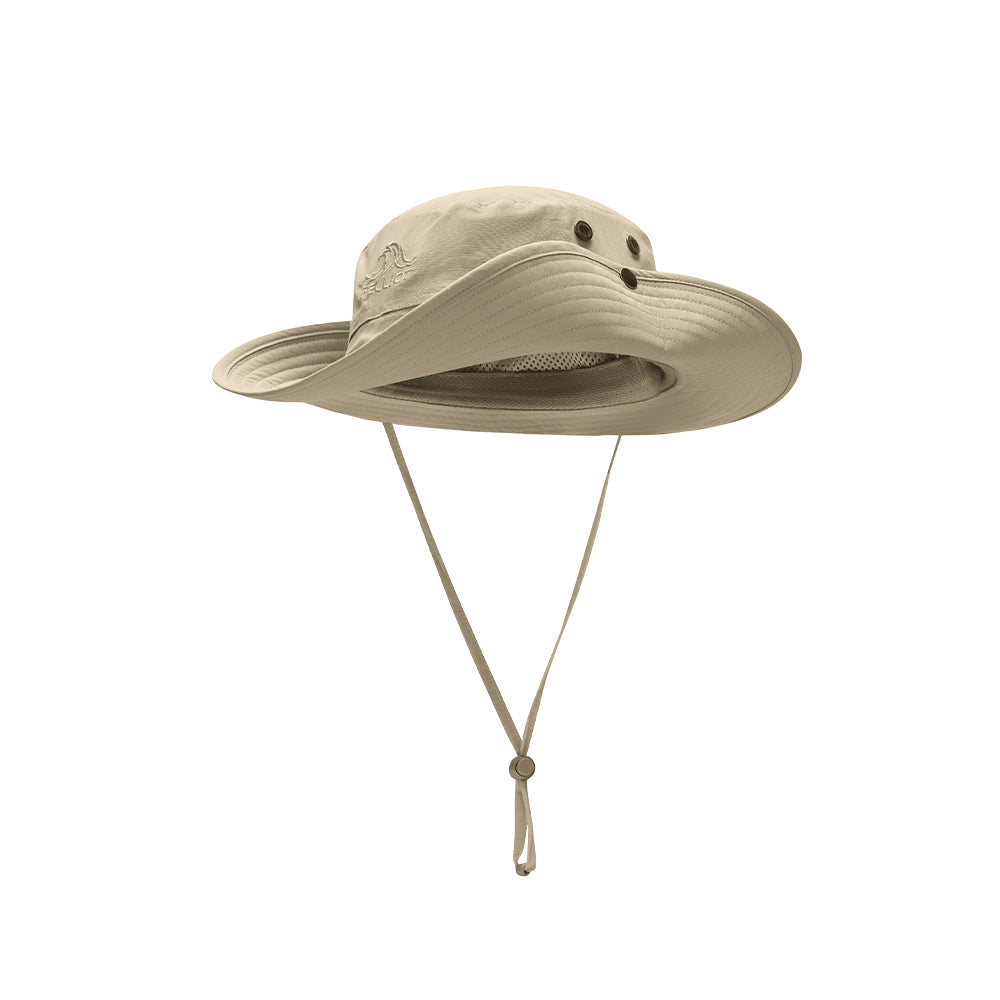 PELLIOT Casquette de pêche de plein air Unisexe Voyage Camping Étanche Durable - Khaki