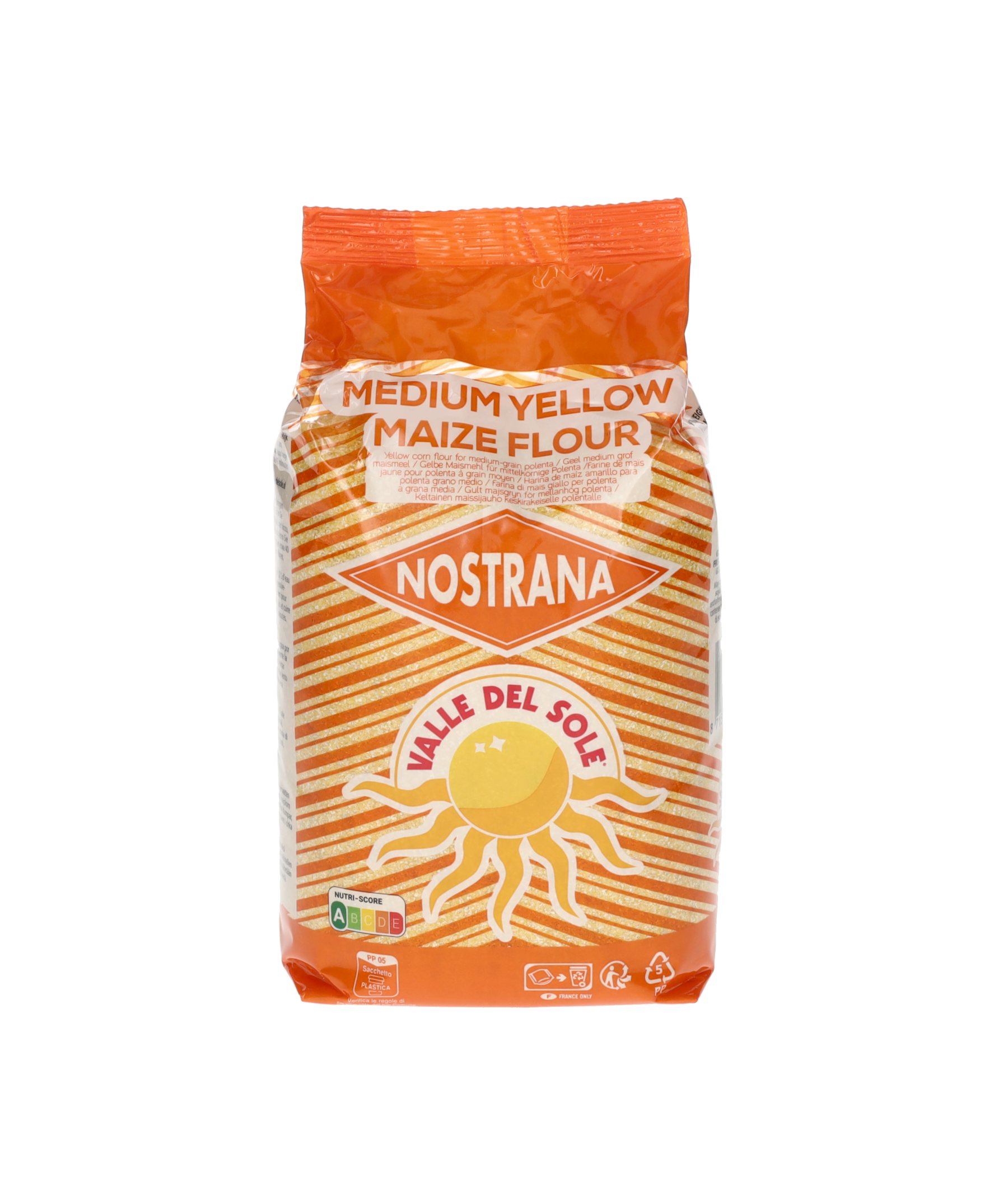 Valle Del Sole Nostrana Semoule de maïs jaune (Orange) 1 kg