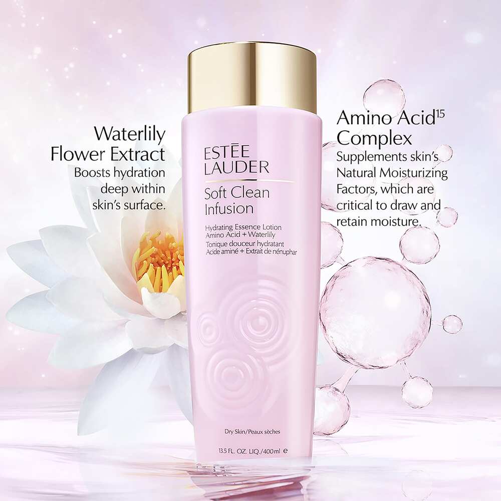 Estée Lauder Soft Clean Infusion Lotion tonique hydratante Nouvelle version 400 ml