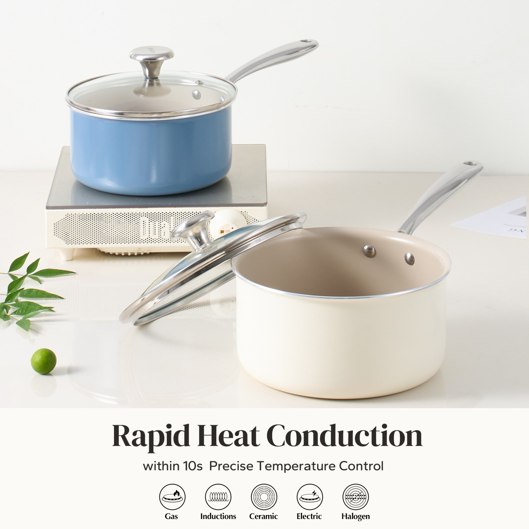 Redchef Gemstone Casserole en aluminium 18cm Bleu