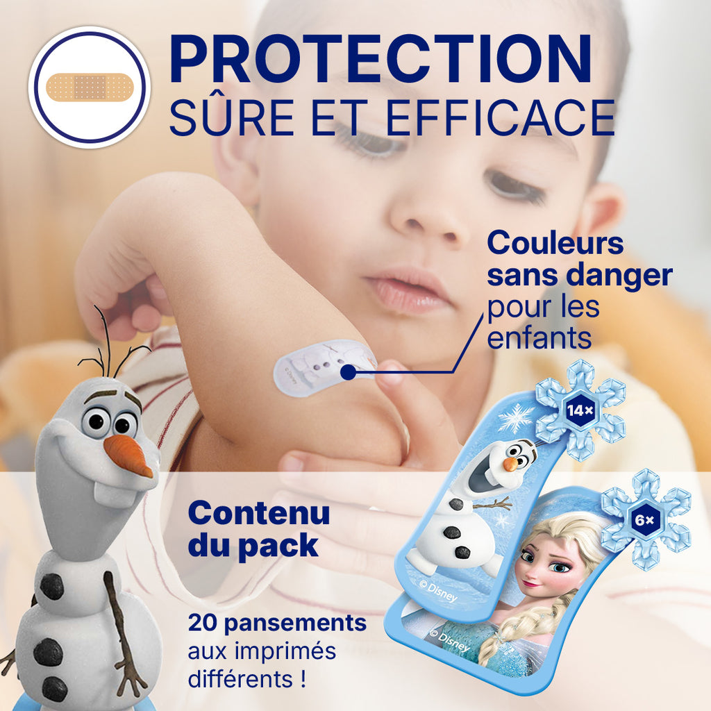 HANSAPLAST Frozen - Pansements Enfants La Reine des Neiges - 20 Unités