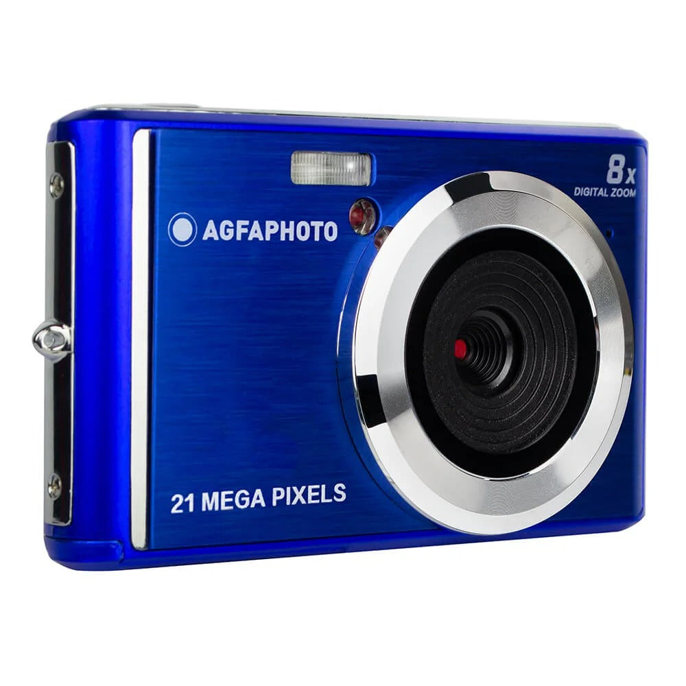 AgfaPhoto Appareil photo numérique compact 21 MP avec zoom numérique 8x Bleu