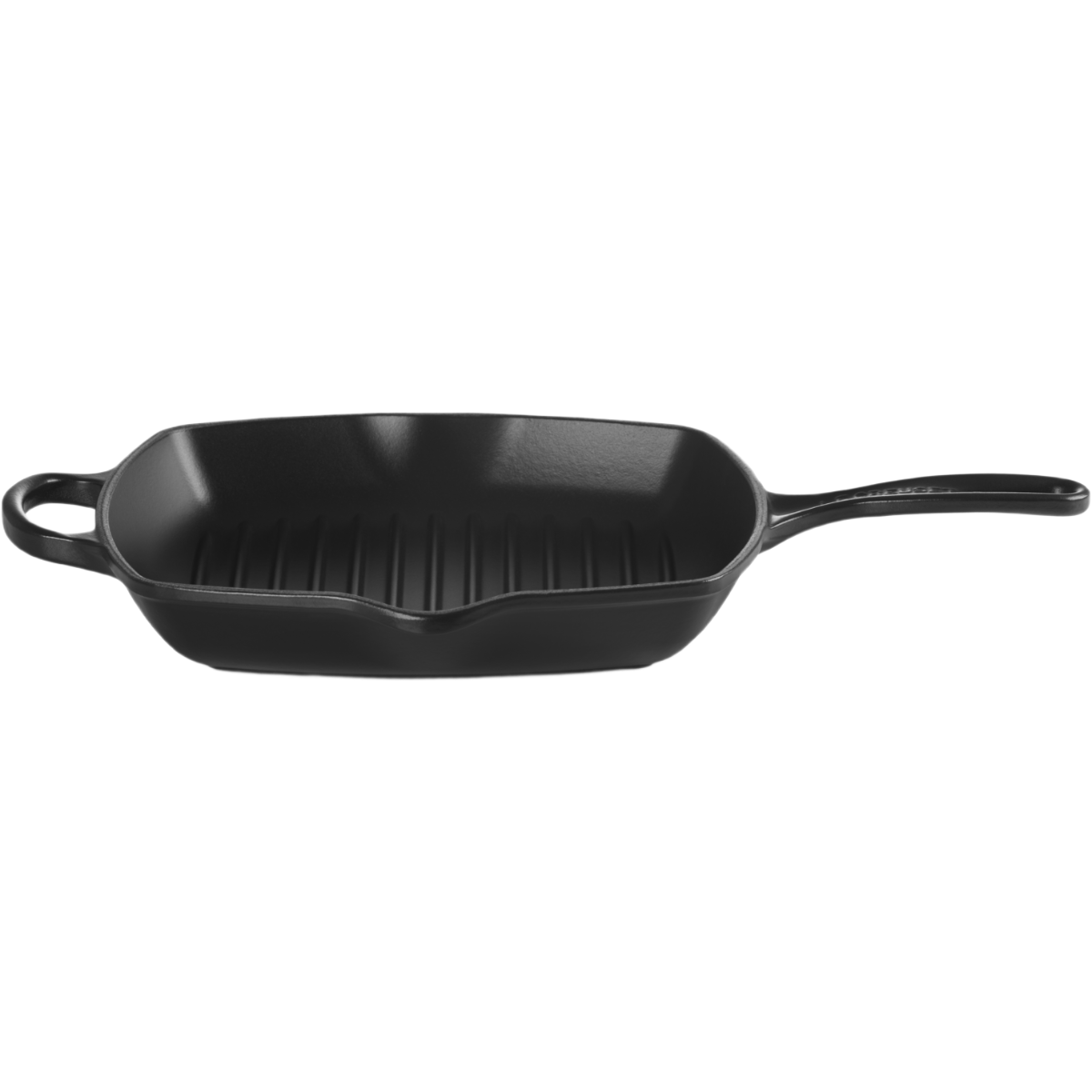 Le Creuset Skillet carré en fonte émaillée noir satiné - 26 cm
